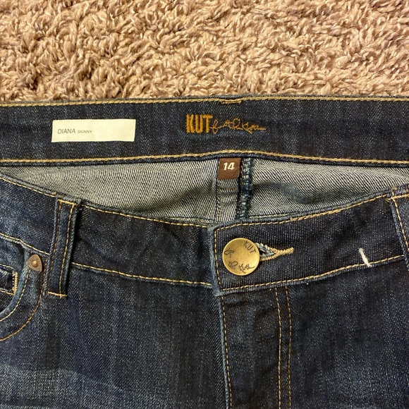 KUT From the allots Diana Denim Blue Jeans Size 14 - Picture 7 of 10